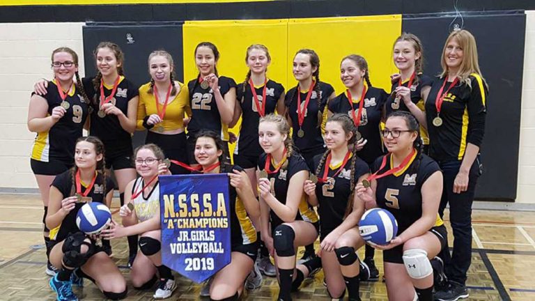 MSS Mustangs junior girls’ volleyball team wins North Shore championship