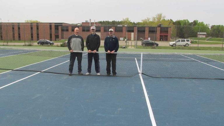 Refurbished tennis courts open at MSS