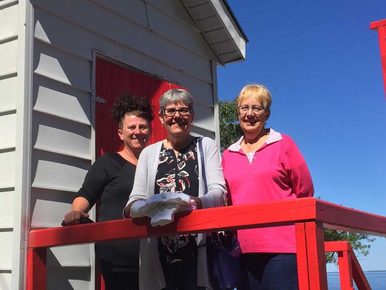 Janet Head, the person, visits lighthouse of the same name