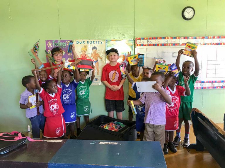 Gore Bay woman and sons donate supplies  to Negril, Jamaica schoolchildren