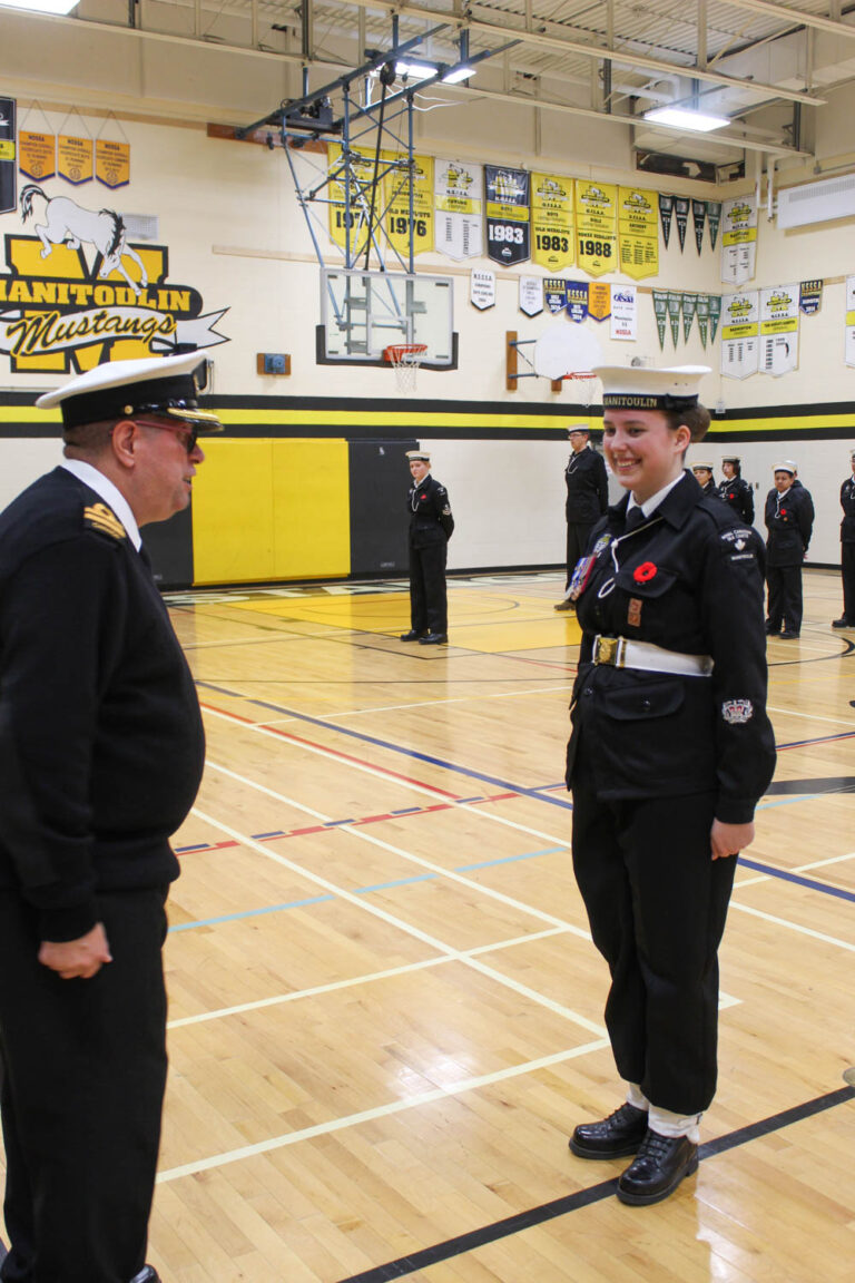 CPO2 Savannah Crack named Sea Cadets #348 Manitoulin coxswain