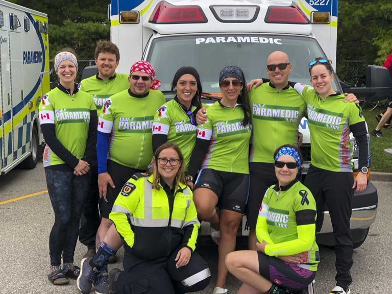 Manitoulin Island paramedics ride for fallen brethren