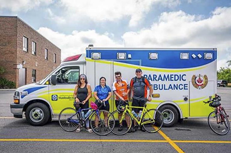 Paramedics take part in ride to support national memorial