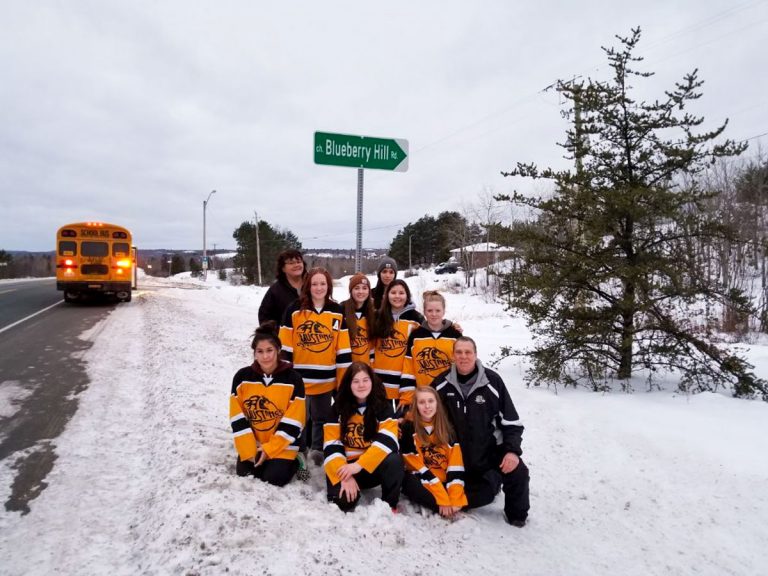 Mustangs girls’ team featured on  Peterborough Petes’ newsletter