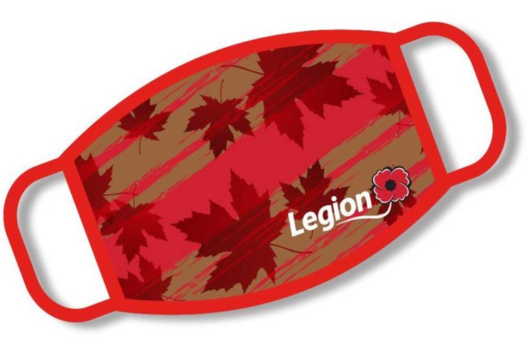 Legion offers poppy face masks for annual Remembrance Day fundraising campaign