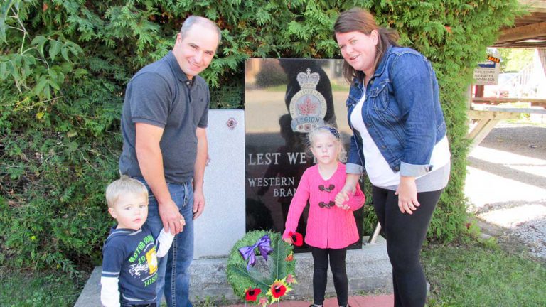Gore Bay Poppy Walk to coincide  with Remembrance Day observances