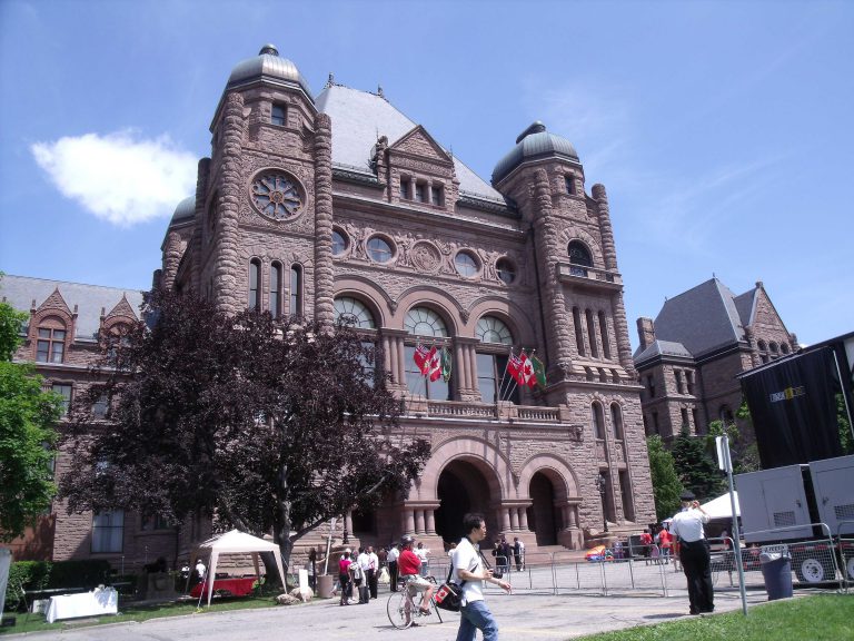 Indigenous youth rally at Queen’s Park in support of a renewable, non-nuclear future