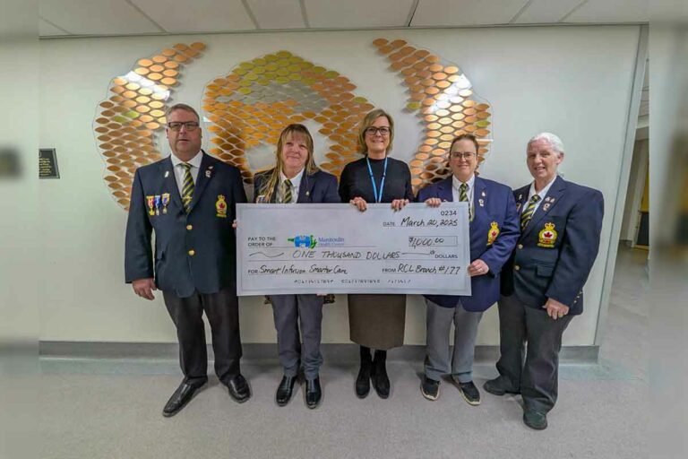 Legion Branch #177 supports hospital’s smart infusion pump campaign