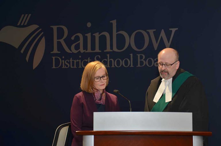 Rainbow District School Board trustees take oath of allegiance