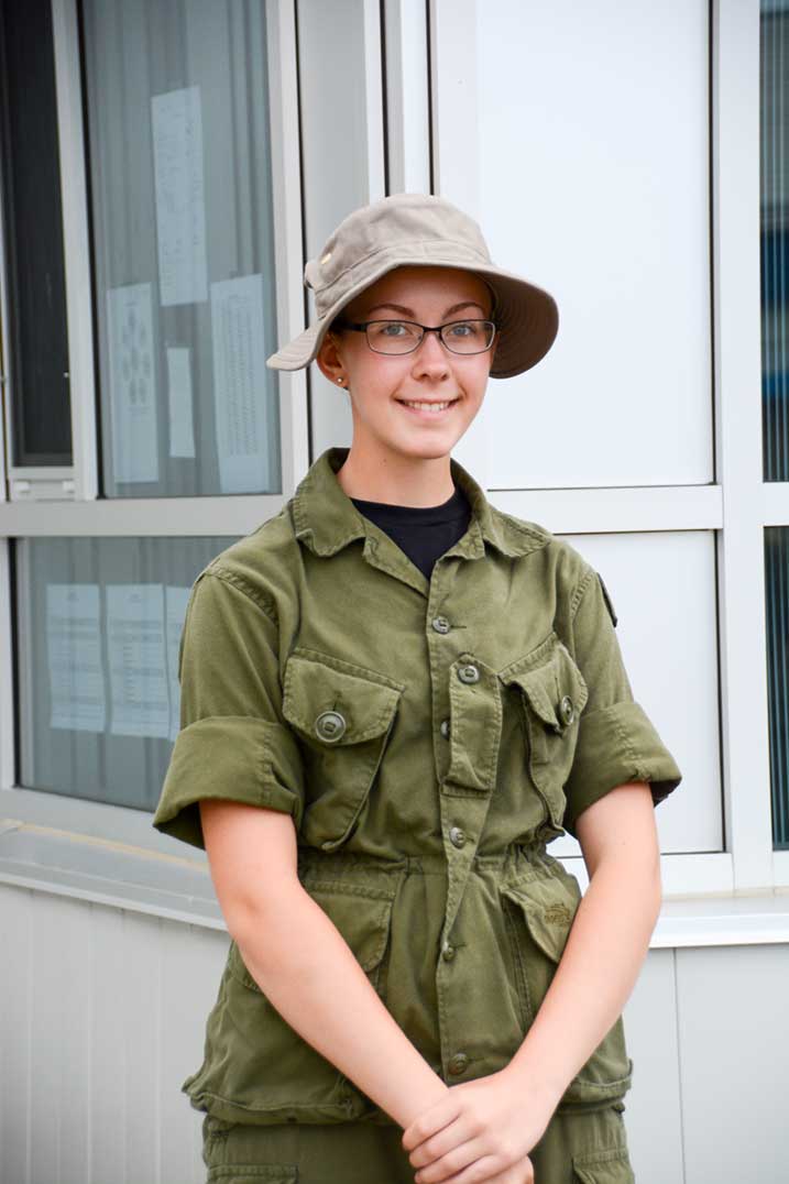 Local cadet participating in Blackdown Cadet Summer Training Course