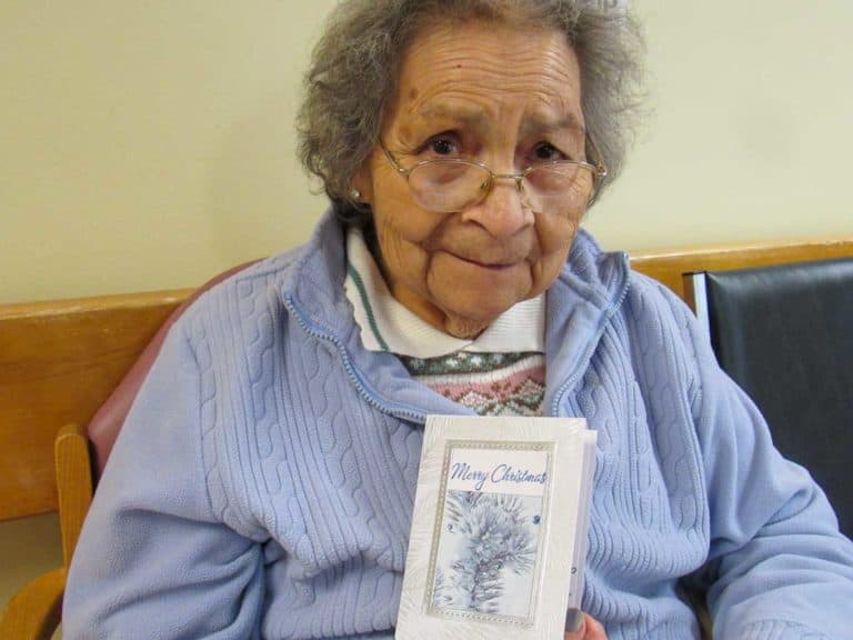 Women send beautiful Christmas cards to nursing home residents