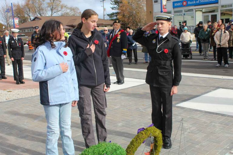 Gore Bay ceremonies mark 80th anniversary of Second World War