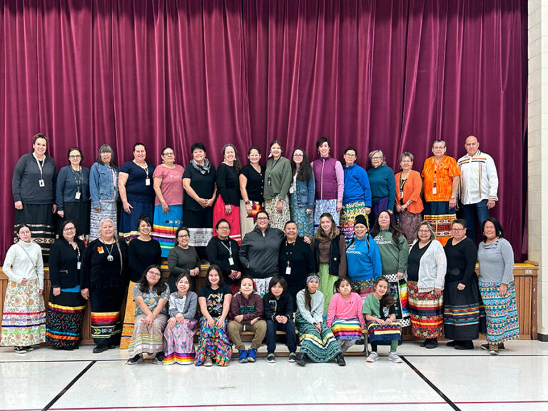 Many Manitoulin communities, women take part in National Ribbon Skirt Day