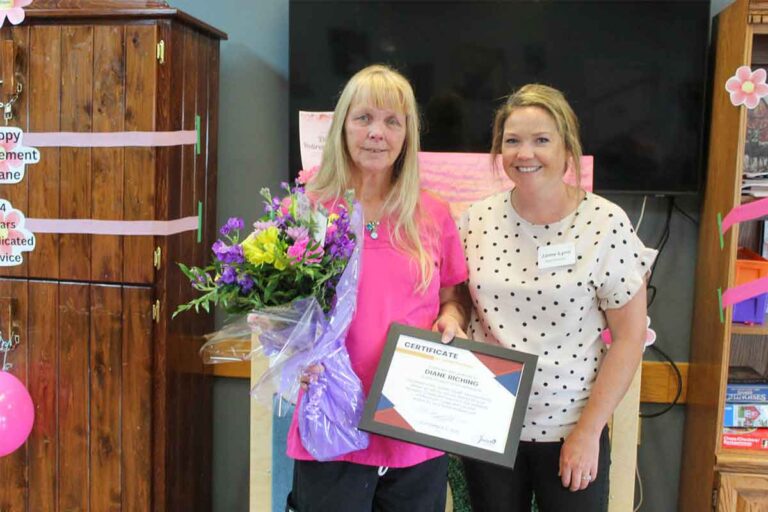 Retiring long-serving Lodge employee feted