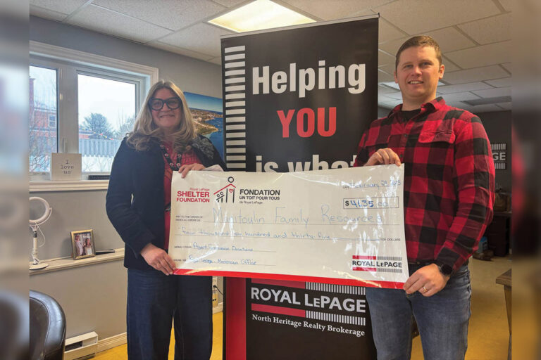 Royal Lepage North Heritage Brokerage, Mindemoya office, donates $4,635 to MFR