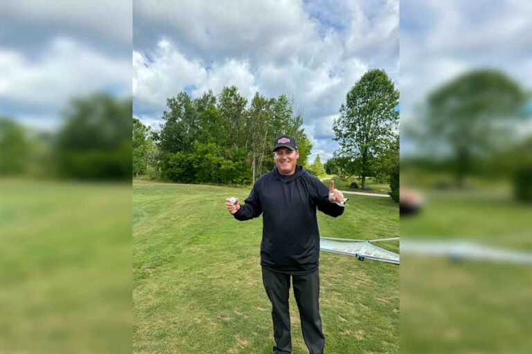 Hole-in-one on the second hole