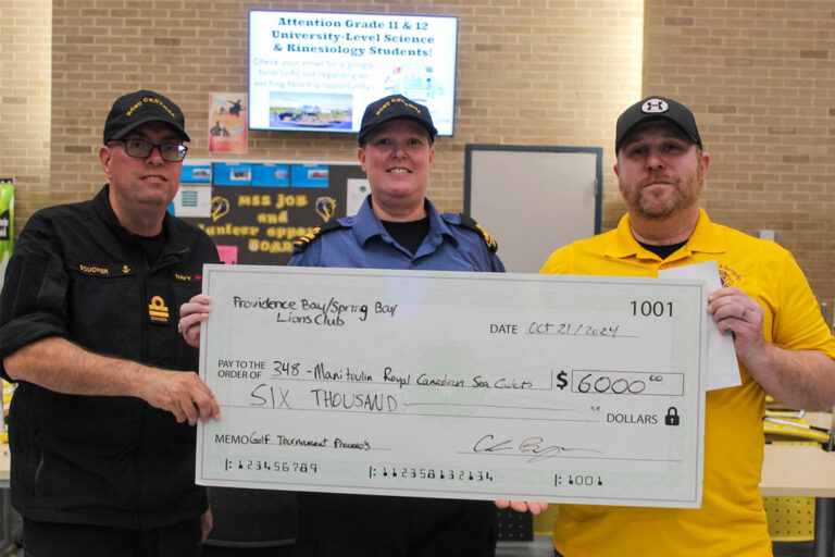 Manitoulin Sea Cadets and officers receive promotions and awards