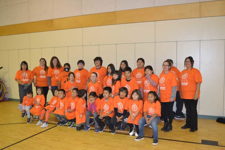 St. Joseph’s School students wear orange in support of residential school survivors