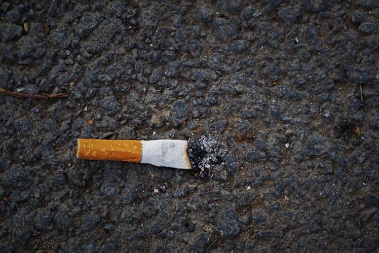 Fire caused by disposed cigarette butt could have been much worse than it was