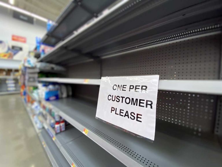 Empty grocery store shelves don’t  compare to Second World War rationing