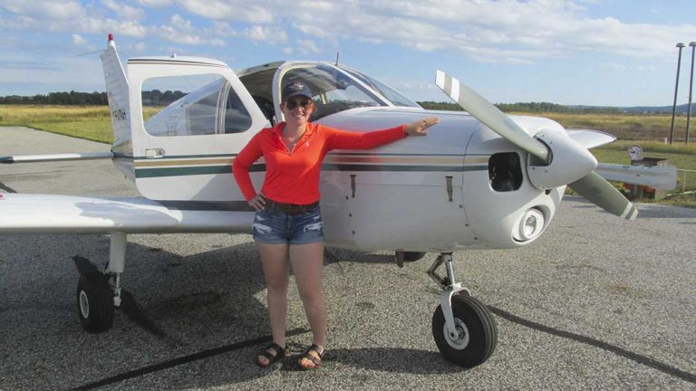 Manitoulin Island’s first scholarship  pilot completes her first solo flight