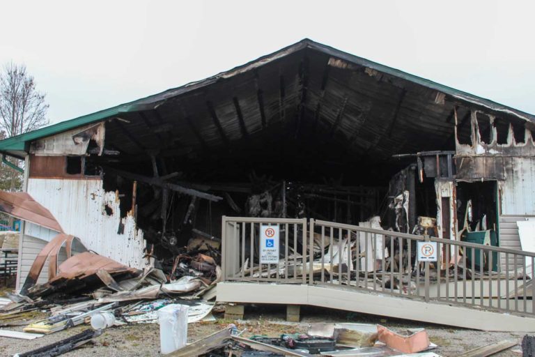 Fire destroys main building at Stanley Park Campground