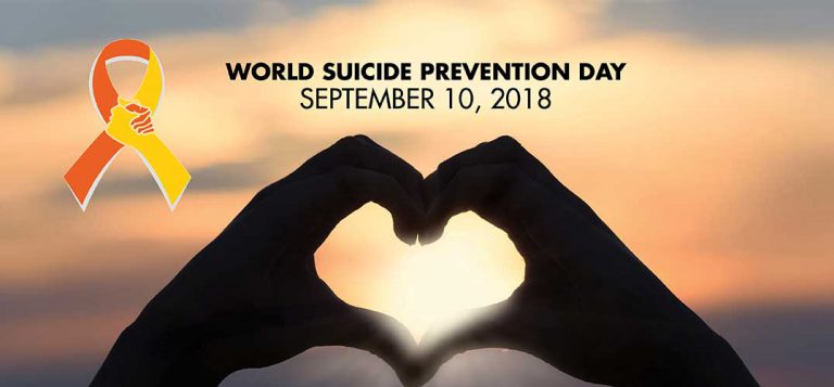 Monday, September 10 is World Suicide Prevention Day