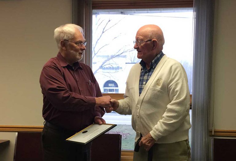 Blair Sullivan presented with lifetime membership