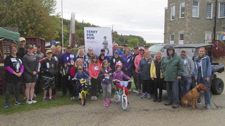 Great community support for Kagawong’s Terry Fox Run