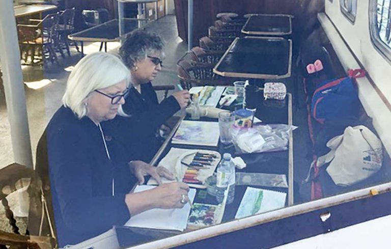 Fish Point Studio hosts visiting artists from Texas on two-week artists’ retreat