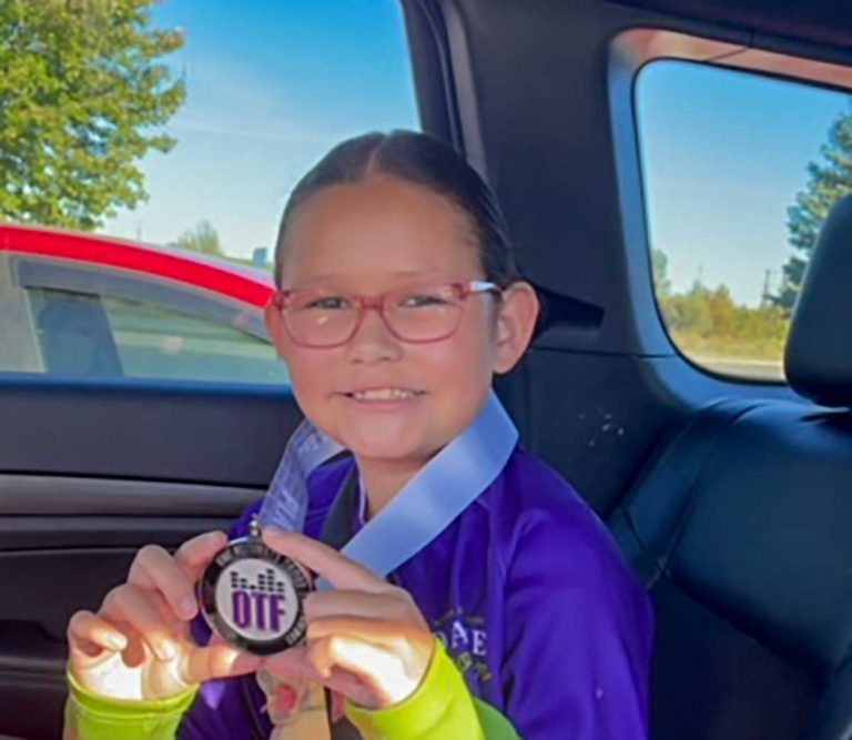 Young dancer dazzles at her first competition