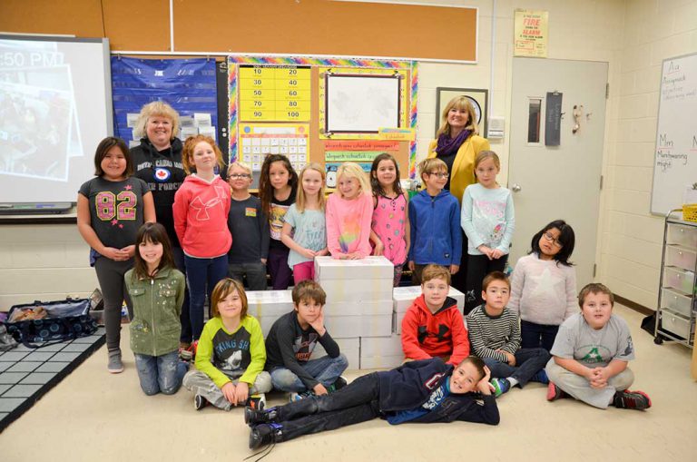 Students provide special merry Christmas treats to Canadian troops