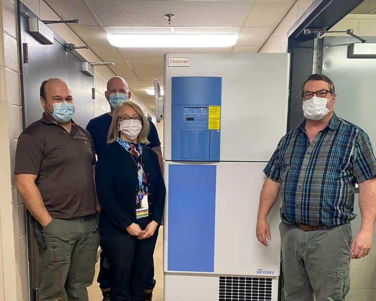 MHC receives ultra-cold freezer