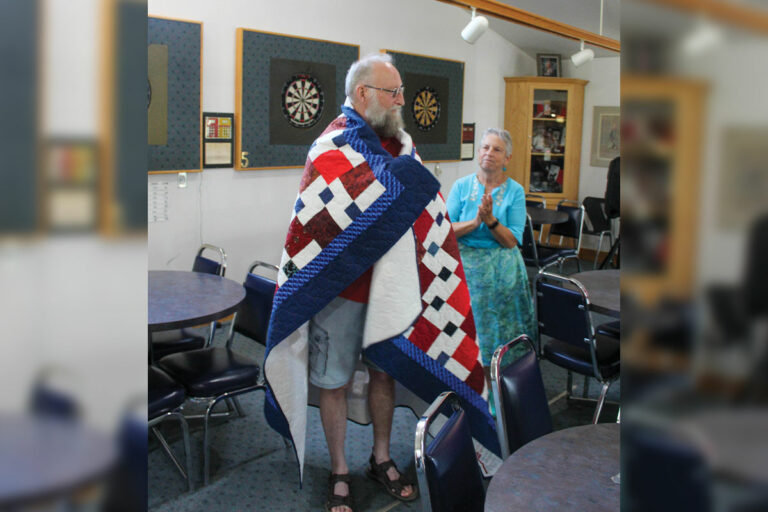 Gore Bay veteran gifted Quilt of Valour for armed forces service