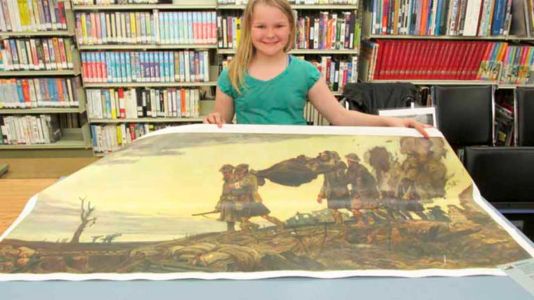 C.C. Mclean class hosts World War I Talking Museum
