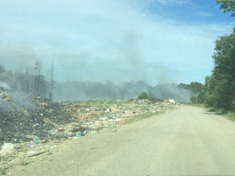 Landfill fire at Wikwemikong still smouldering