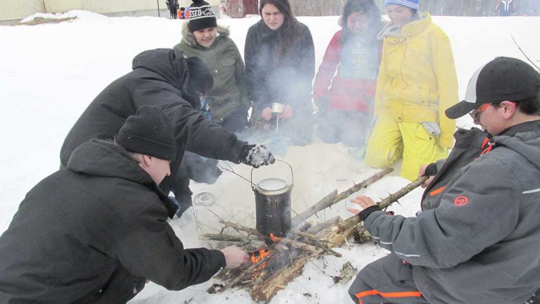 Zhiibaahaasing holds winter carnival Family Day weekend celebrations